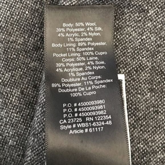 Babaton Gray Cohen Wool Blend Dress Pant Size 10 - Picture 7 of 8